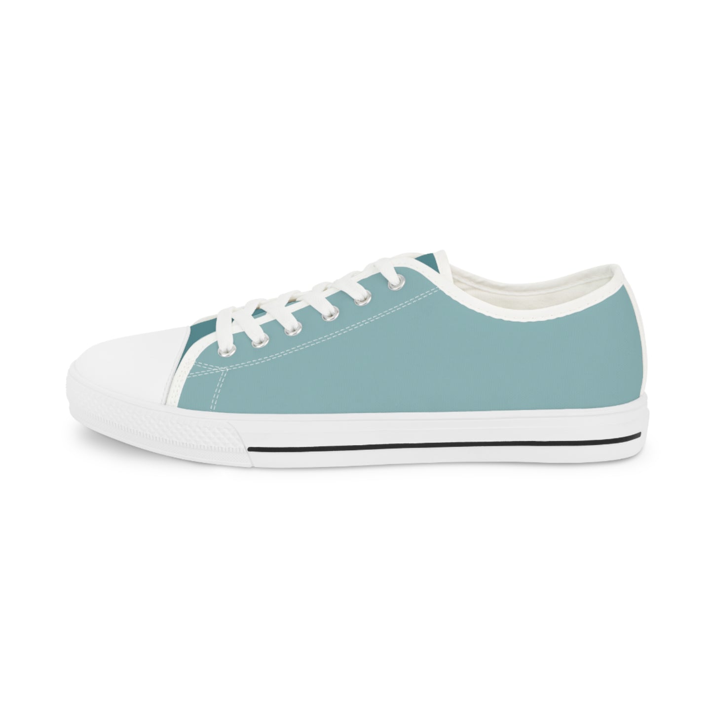 Glacial Ocean Men's Two-Tone Low Top Sneakers - Step into the Arctic - Where Glacial Cool Meets Oceanic Depth!