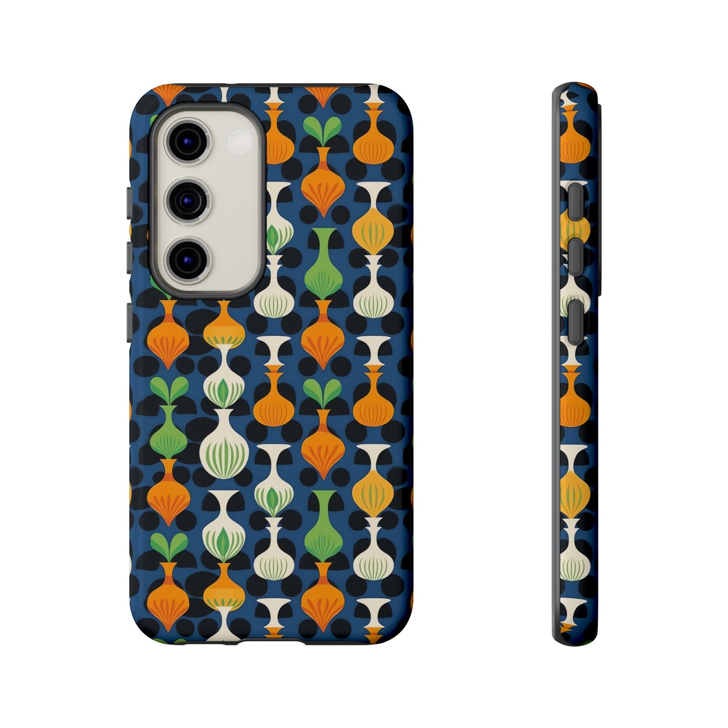 Mod Floating Vases Tough Phone Case for Apple iPhone, Samsung Galaxy, and Google Pixel.