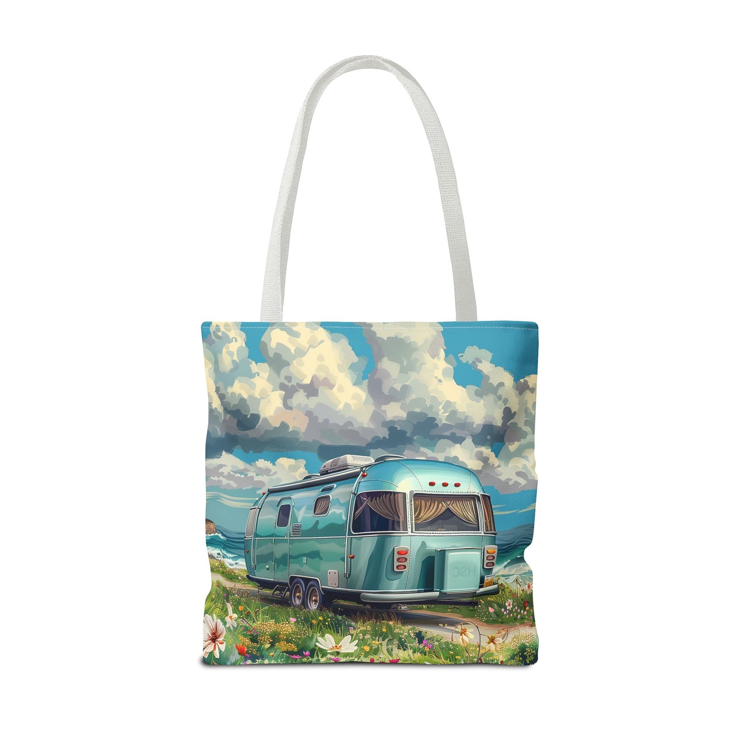 Retro Bliss Adventure Tote Bag - Adventure Awaits, Vintage Style! Available in 3 sizes.