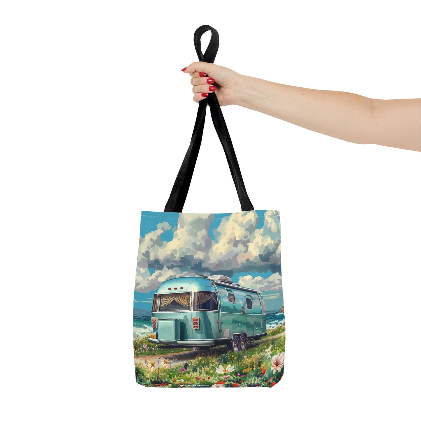 Retro Bliss Adventure Tote Bag - Adventure Awaits, Vintage Style! Available in 3 sizes.