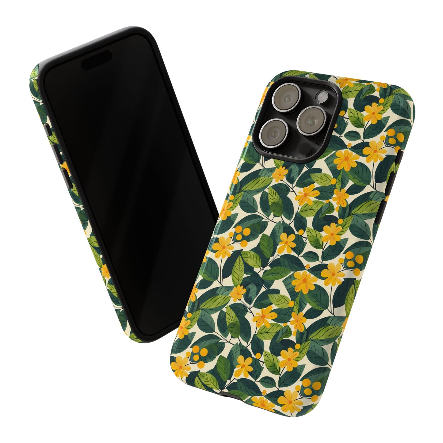 Sunshine Vines Tough Phone Case for Apple iPhone, Samsung Galaxy, and Google Pixel.