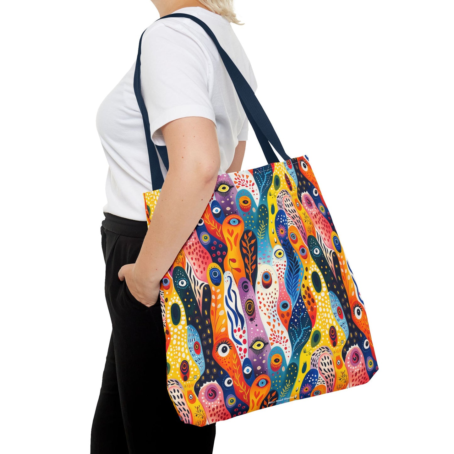 Whimsical Wavy Wonders Tote Bag - Ride the Wave of Whimsy! Available in 3 sizes.