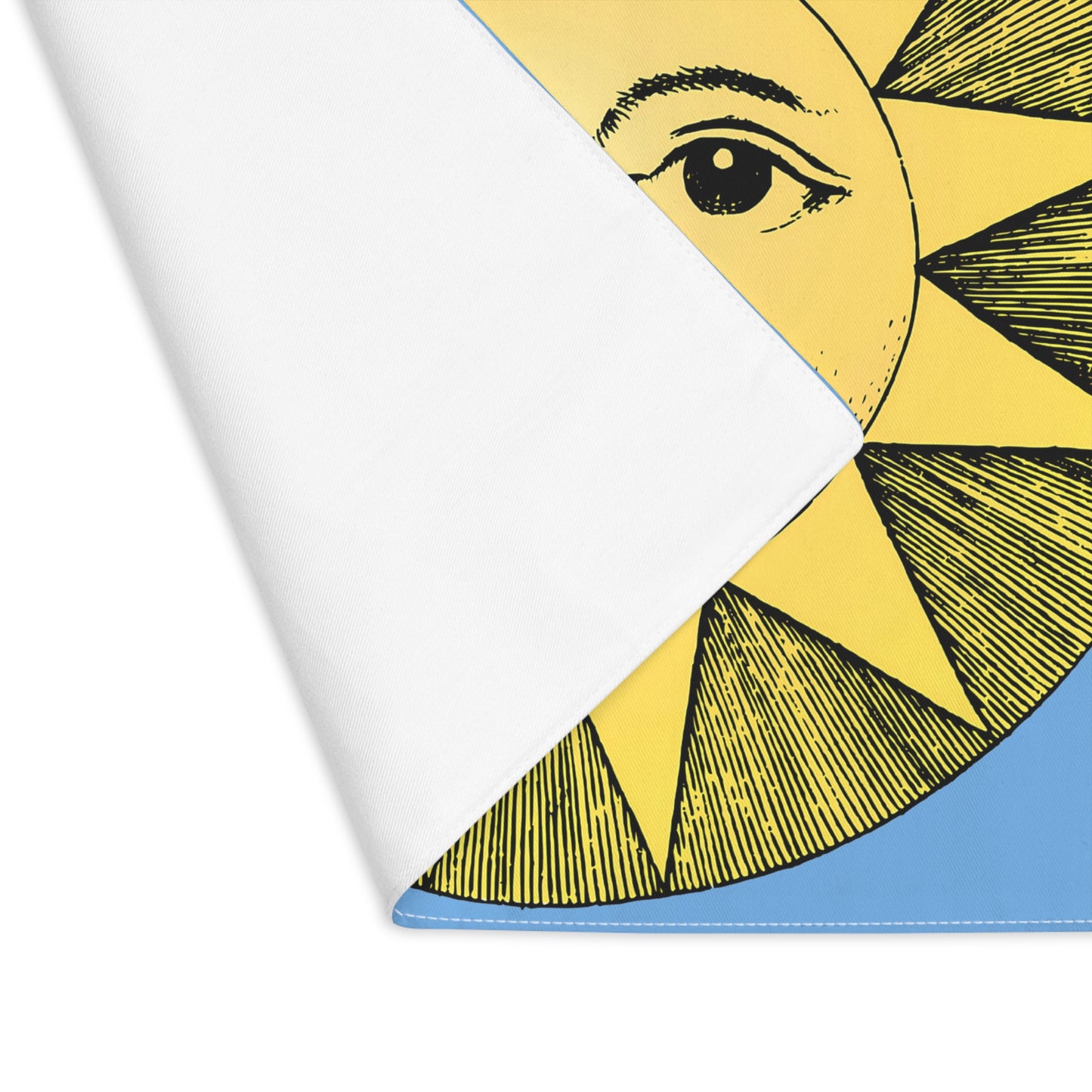 Vintage Sun Placemat - Brighten Your Table with Timeless Sunshine! Cotton Twill - 18" x 14"