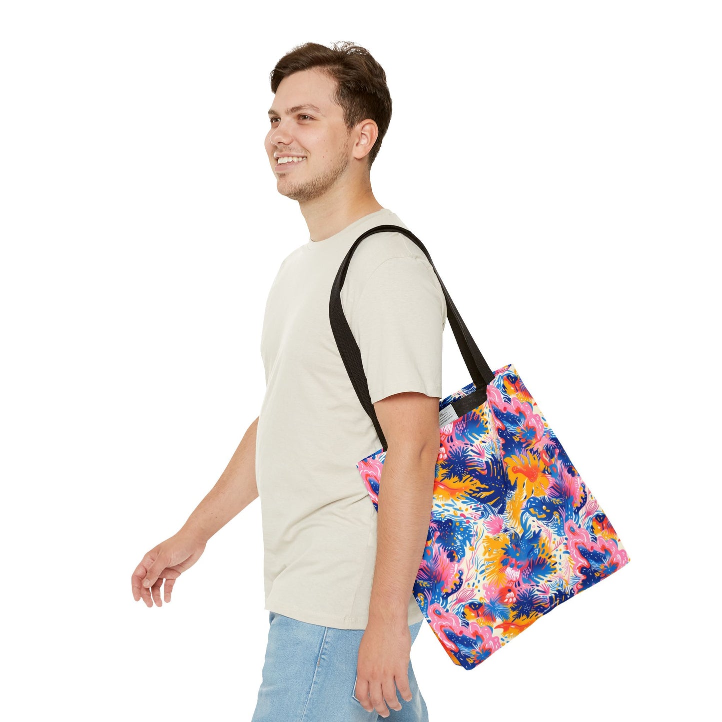 Splatter Blossom Tote Bag - Make a Splash with Every Step! Available in 3 sizes.