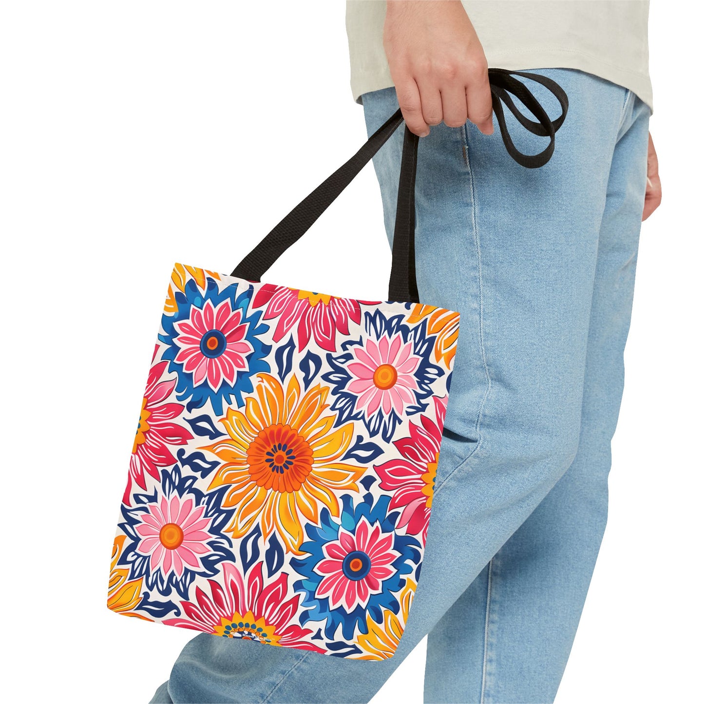 Sunsplash Petals Tote Bag - Radiate Sunshine and Style Wherever You Go! Available in 3 sizes.