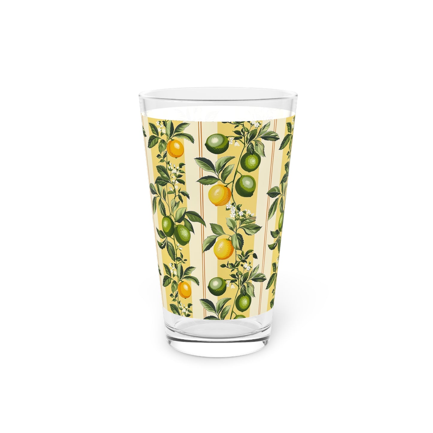 Lemony Lime Pint Glass - 16 oz - Add a Zesty Twist to Your Sips!
