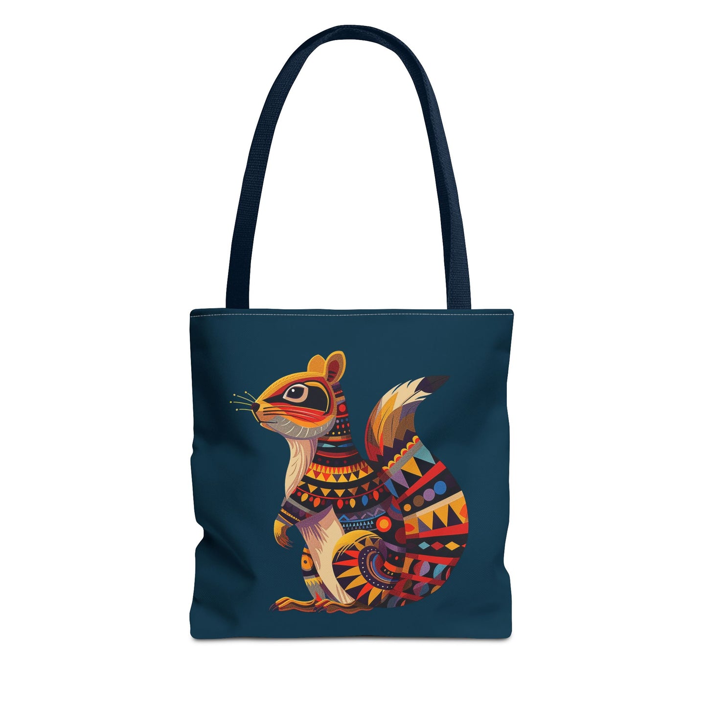 Autumn Squirrel Tote Bag - Wild Whimsy with a Tribal Twist! From our Spirit of the Wild Collection. Available in 3 sizes.