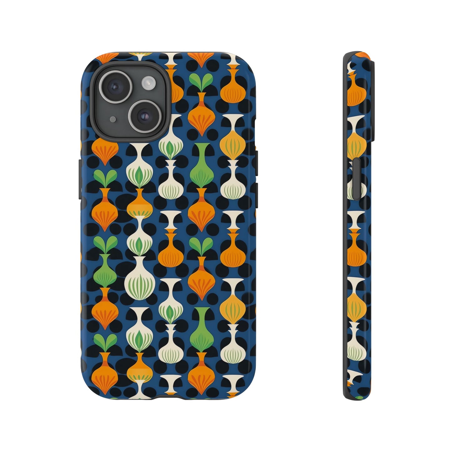 Mod Floating Vases Tough Phone Case for Apple iPhone, Samsung Galaxy, and Google Pixel.