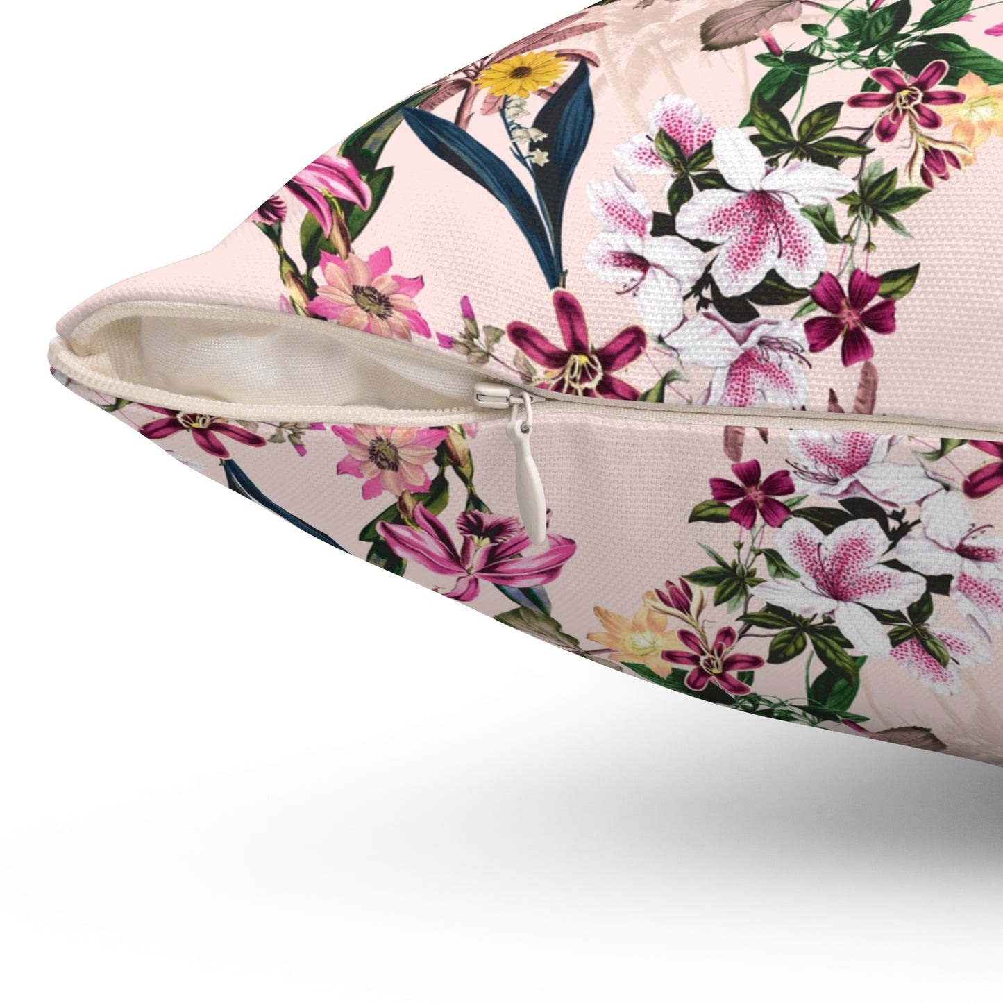 Lily Whisper Square Throw Pillow - Spun Polyester - Double-Sided Print - Concealed Zipper - Available in 4 sizes.