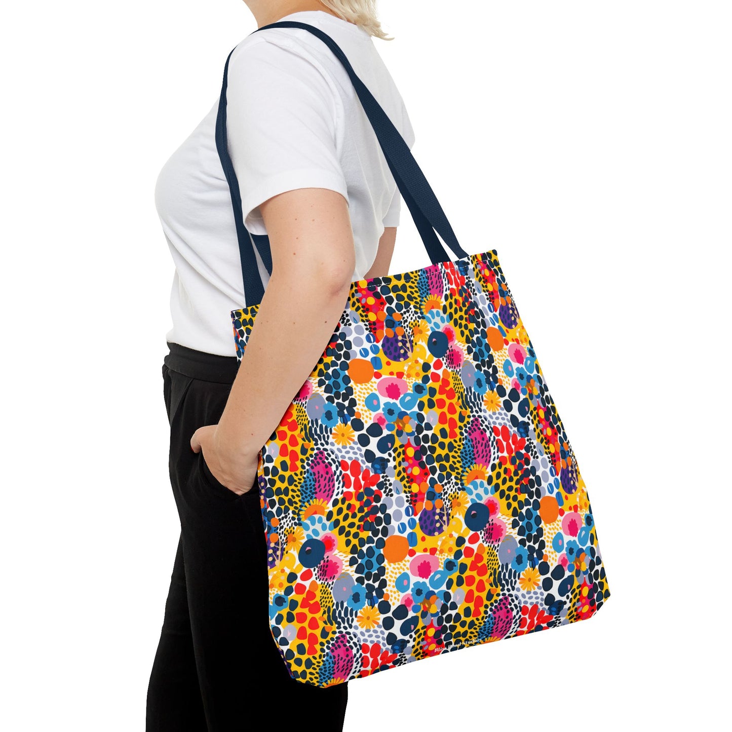 ColorSplash Pop Tote Bag - Pop into Style with a Splash of Color! Available in 3 sizes.