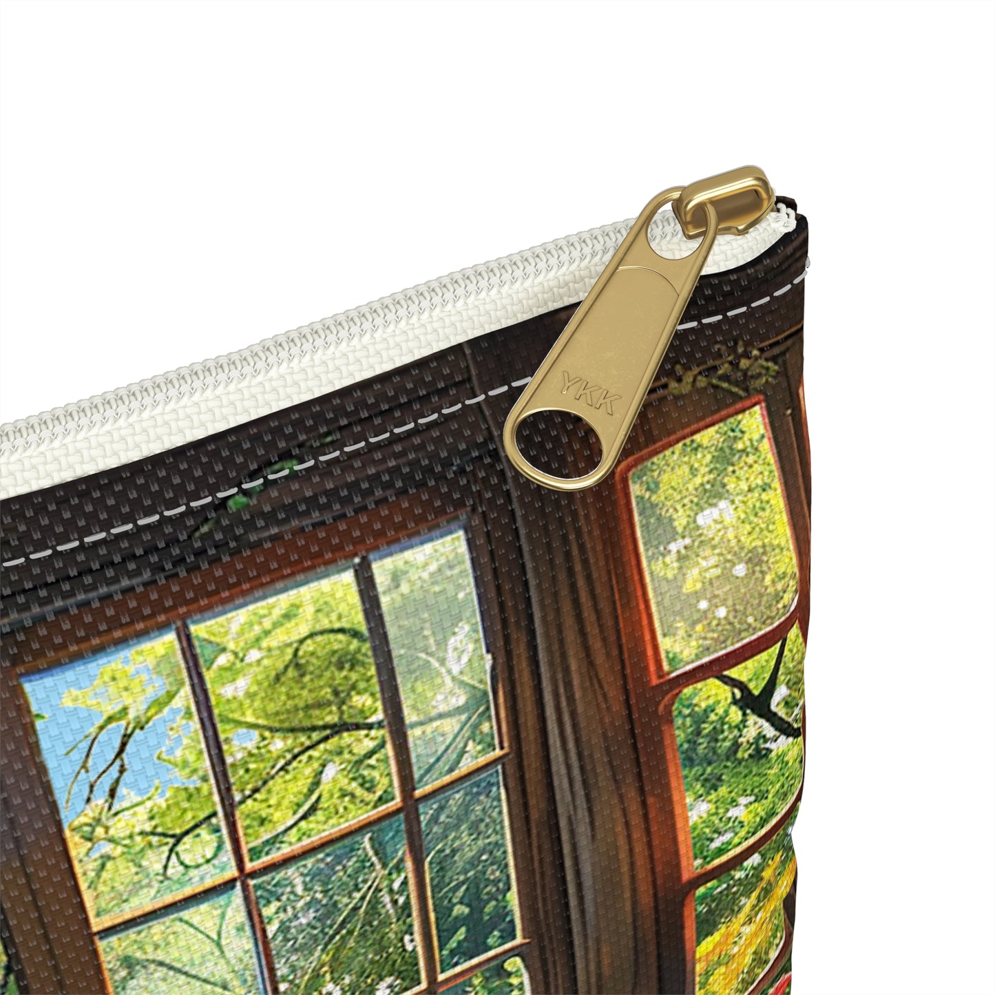 Spring Garden View Accessory Pouch - Capture the Essence of Spring Anywhere You Go! Available in 2 sizes.