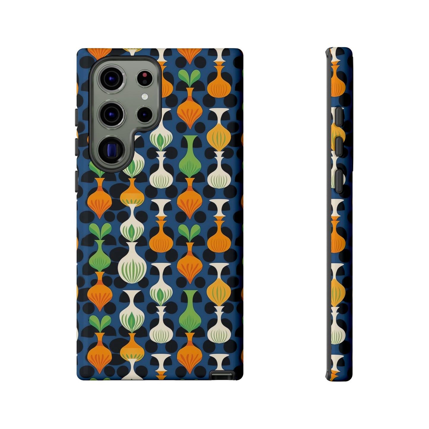 Mod Floating Vases Tough Phone Case for Apple iPhone, Samsung Galaxy, and Google Pixel.