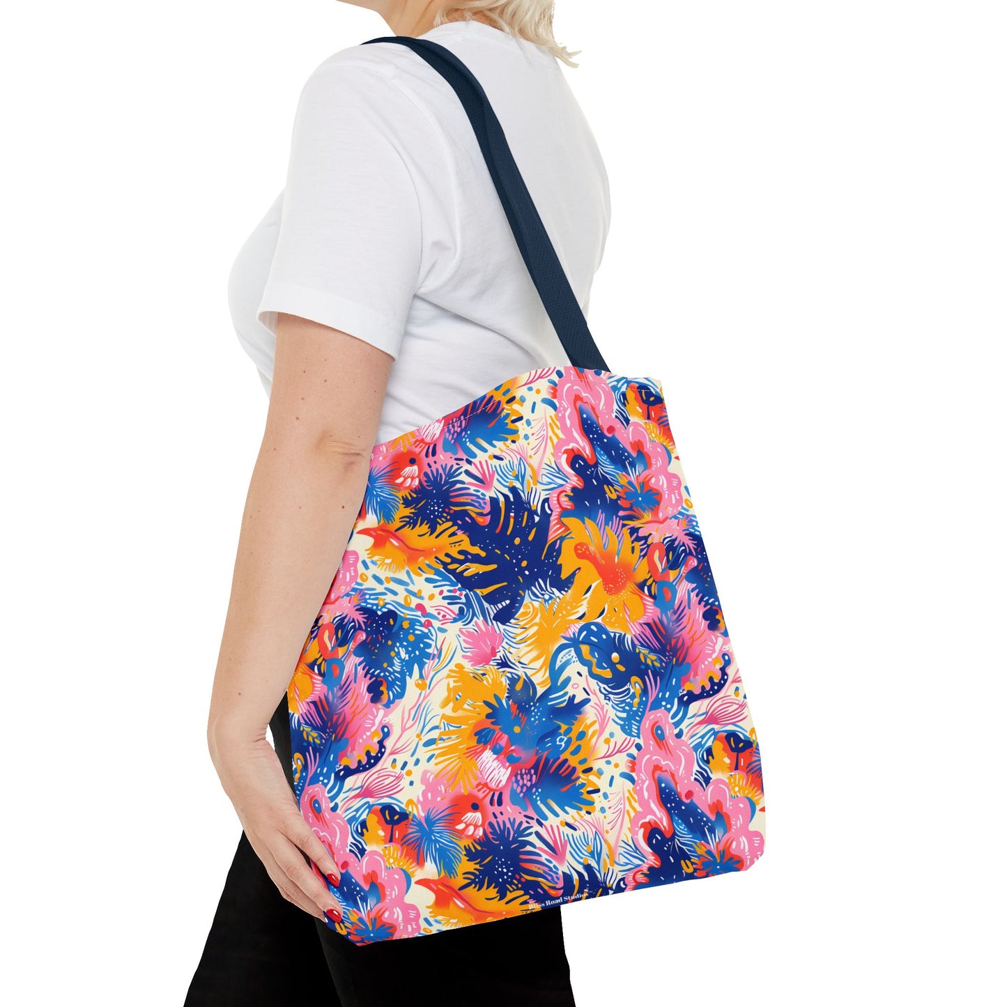 Splatter Blossom Tote Bag - Make a Splash with Every Step! Available in 3 sizes.