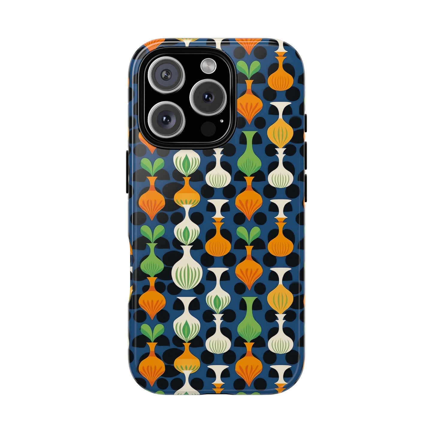 Mod Floating Vases Tough Phone Case for Apple iPhone, Samsung Galaxy, and Google Pixel.