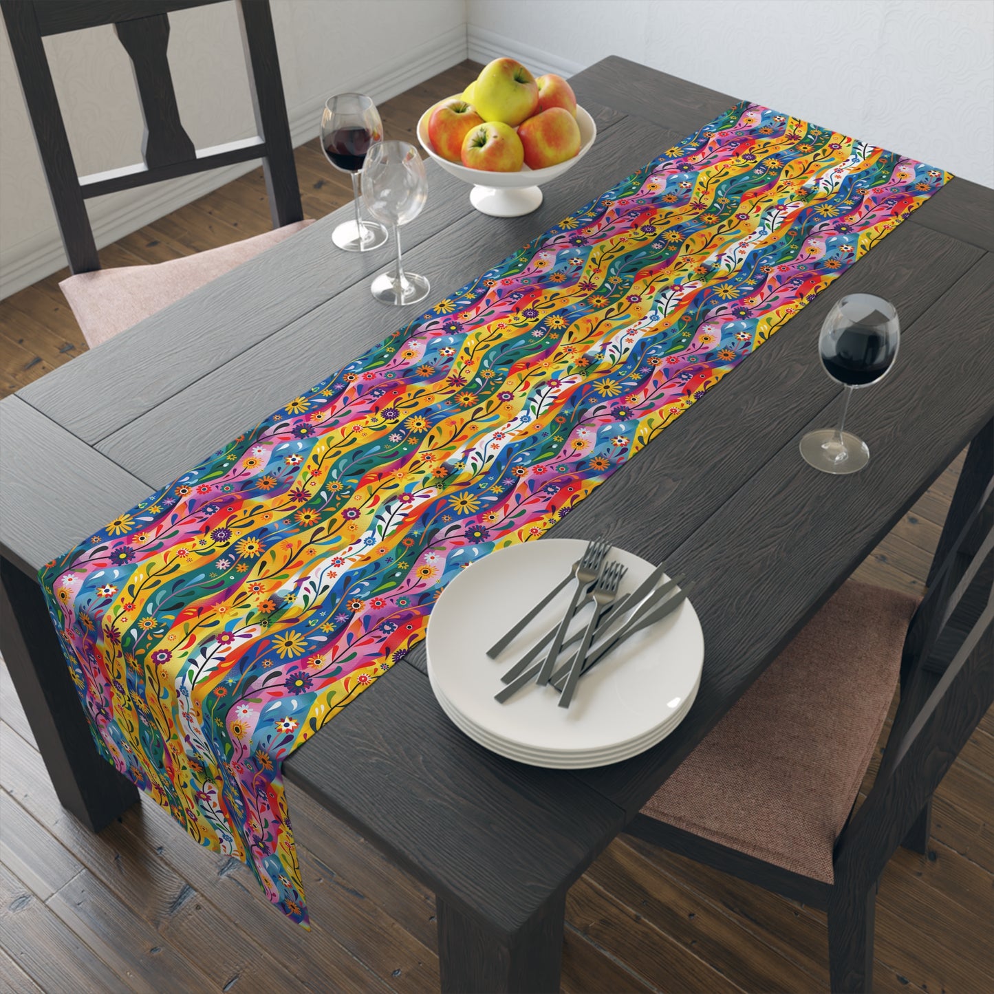 Floral Rhythms Table Runner - Add a Burst of Whimsy to Your Table with Floral Rhythms! Available in 2 sizes.