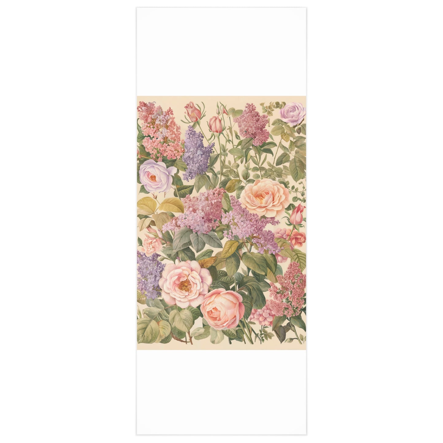 Lilac & Rose Blossom Wrapping Paper - Wrap Your Gifts in the Romantic Elegance of Blossoms! Available in 2 sizes.