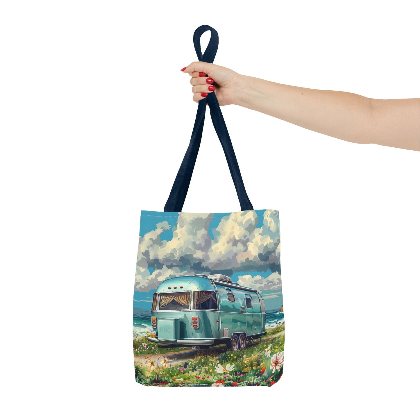 Retro Bliss Adventure Tote Bag - Adventure Awaits, Vintage Style! Available in 3 sizes.