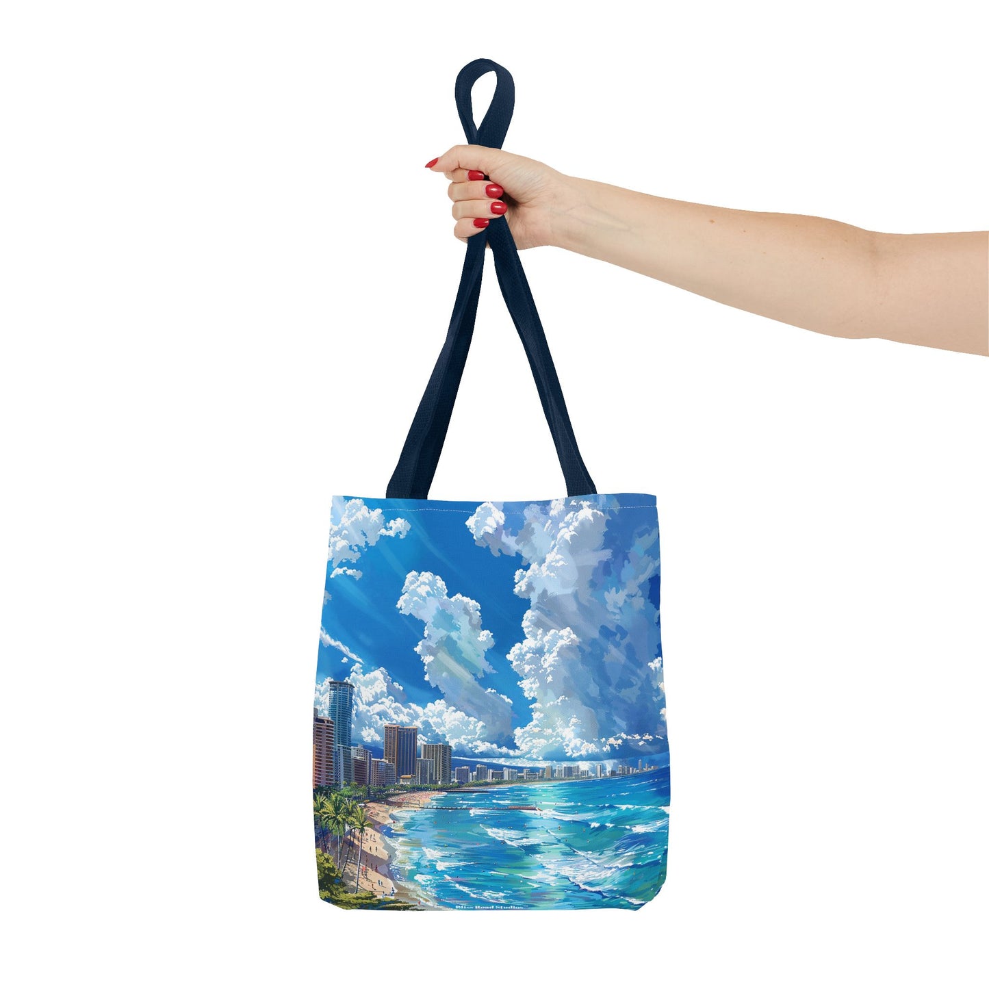 Waikiki Beach Tote Bag - Carry a Slice of Hawaiian Paradise Wherever You Go! Available in 3 sizes.