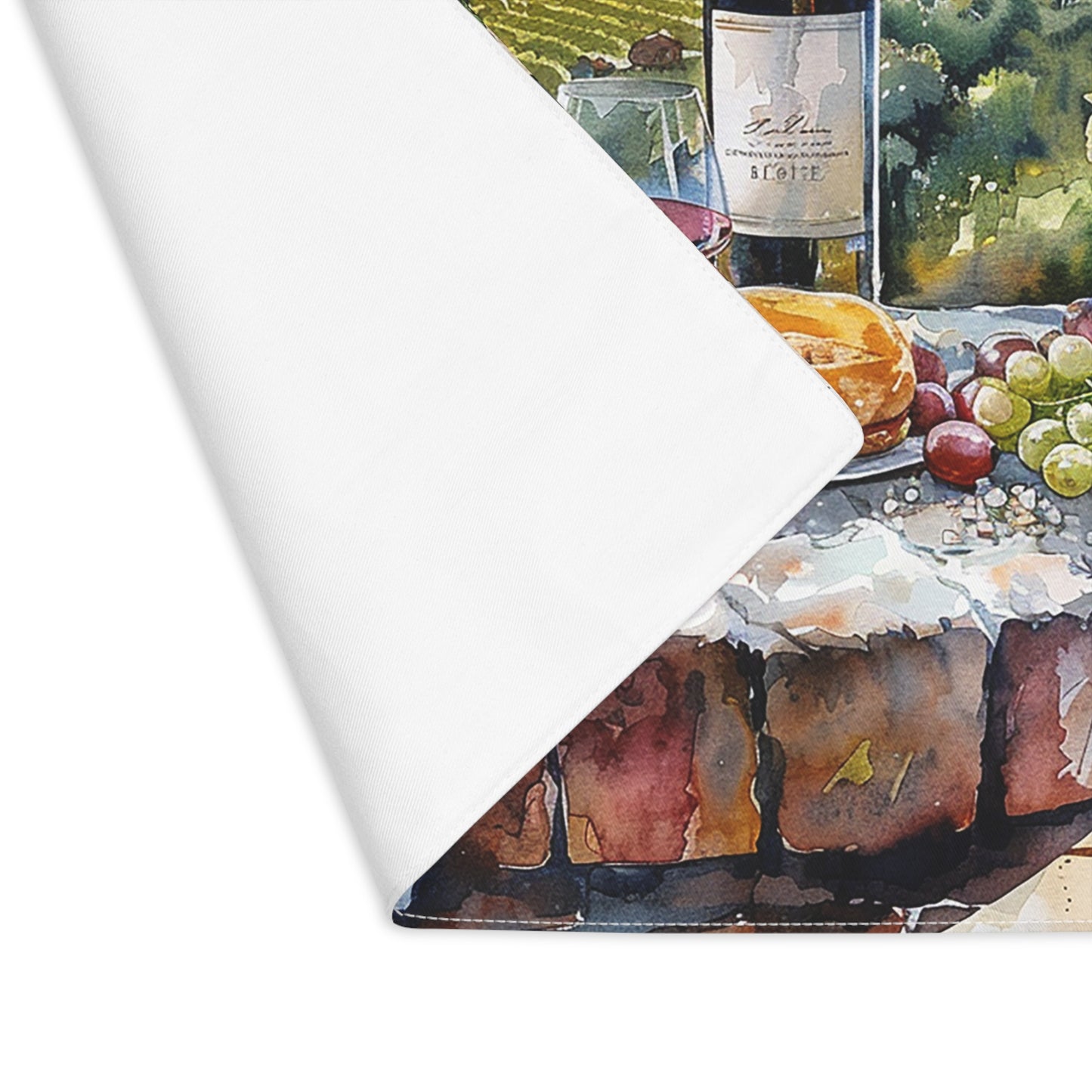 Tuscan Vineyard Vignette Placemat - 18" x 14".