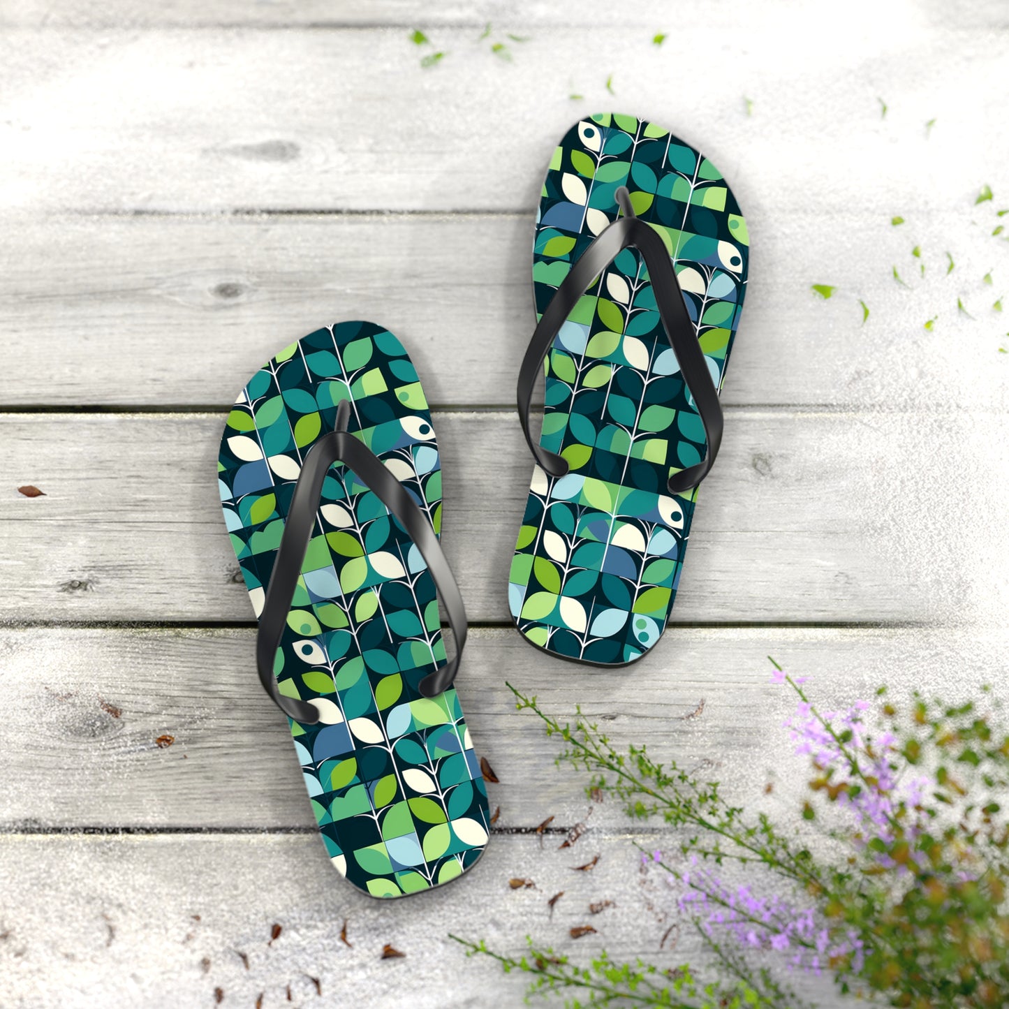 1960s Groovy Mod Flip Flops. 5/8" Thick Comfortable Summer or Winter Gym/Sauna Footwear for Men and Women.