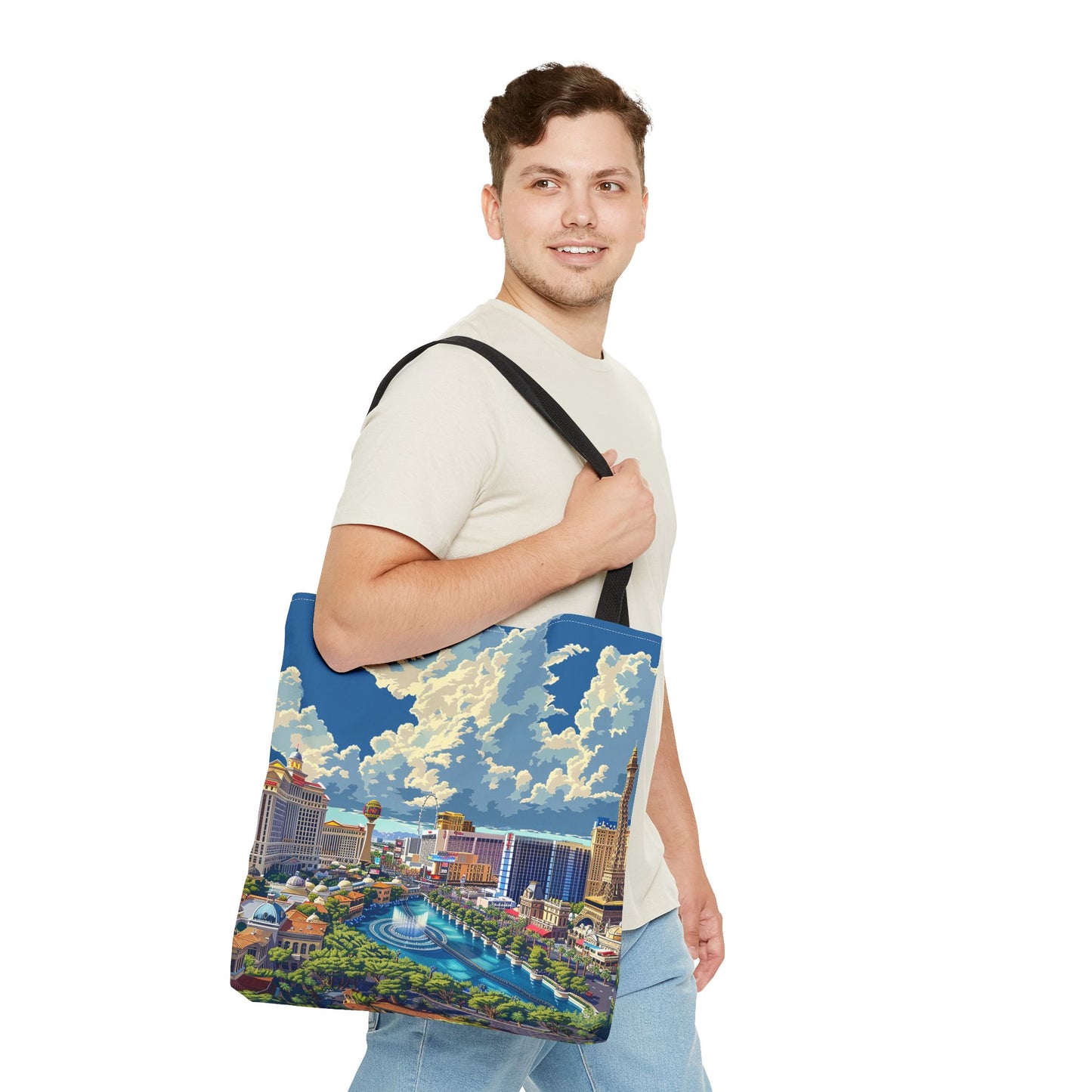 Viva Daytime Las Vegas Tote Bag - Bring the Vegas Vibe to Wherever You Roam! Available in 3 sizes.