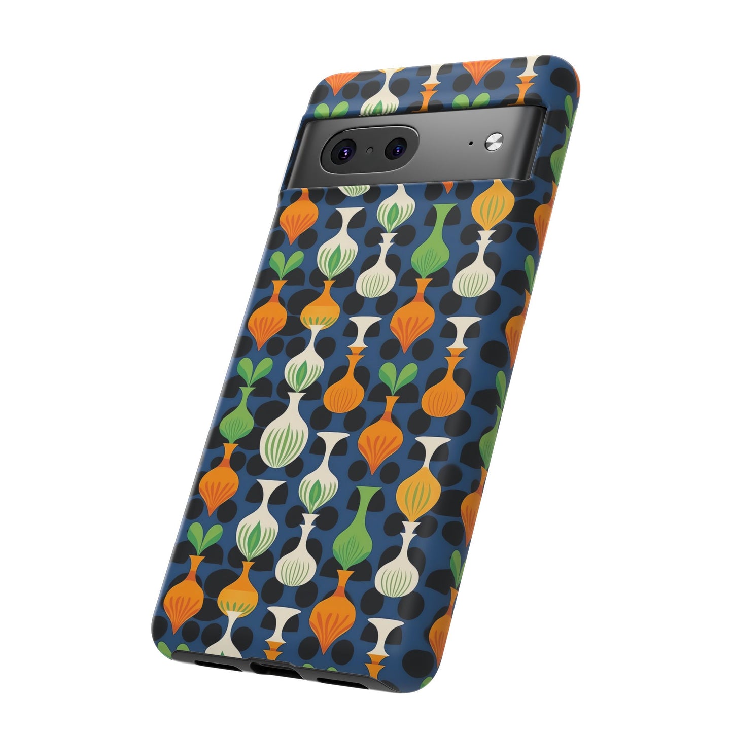 Mod Floating Vases Tough Phone Case for Apple iPhone, Samsung Galaxy, and Google Pixel.
