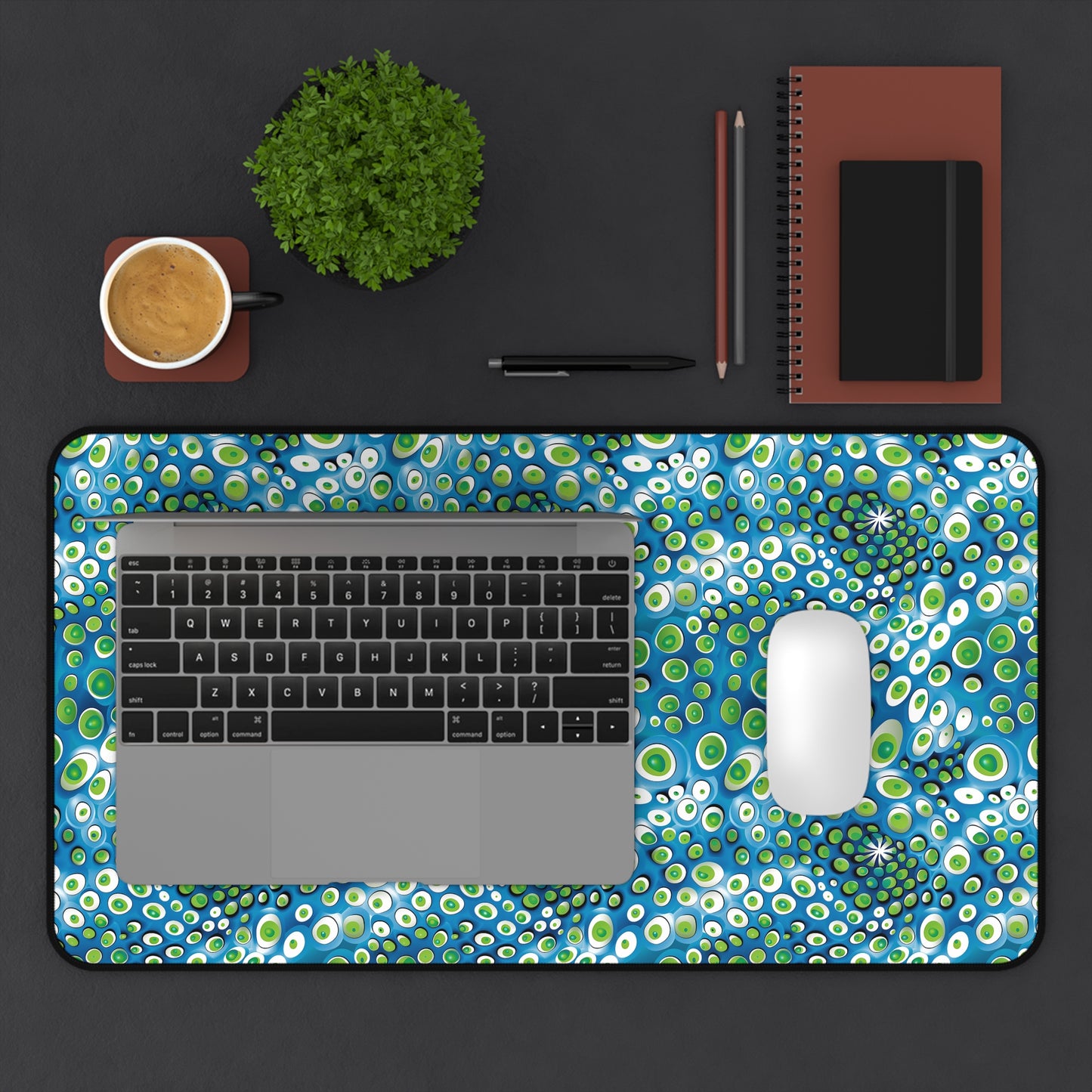 Embryonic Space Pods Desk Mat (Desk Pad) - Orbit Your Workspace in Style! Available in 3 sizes.