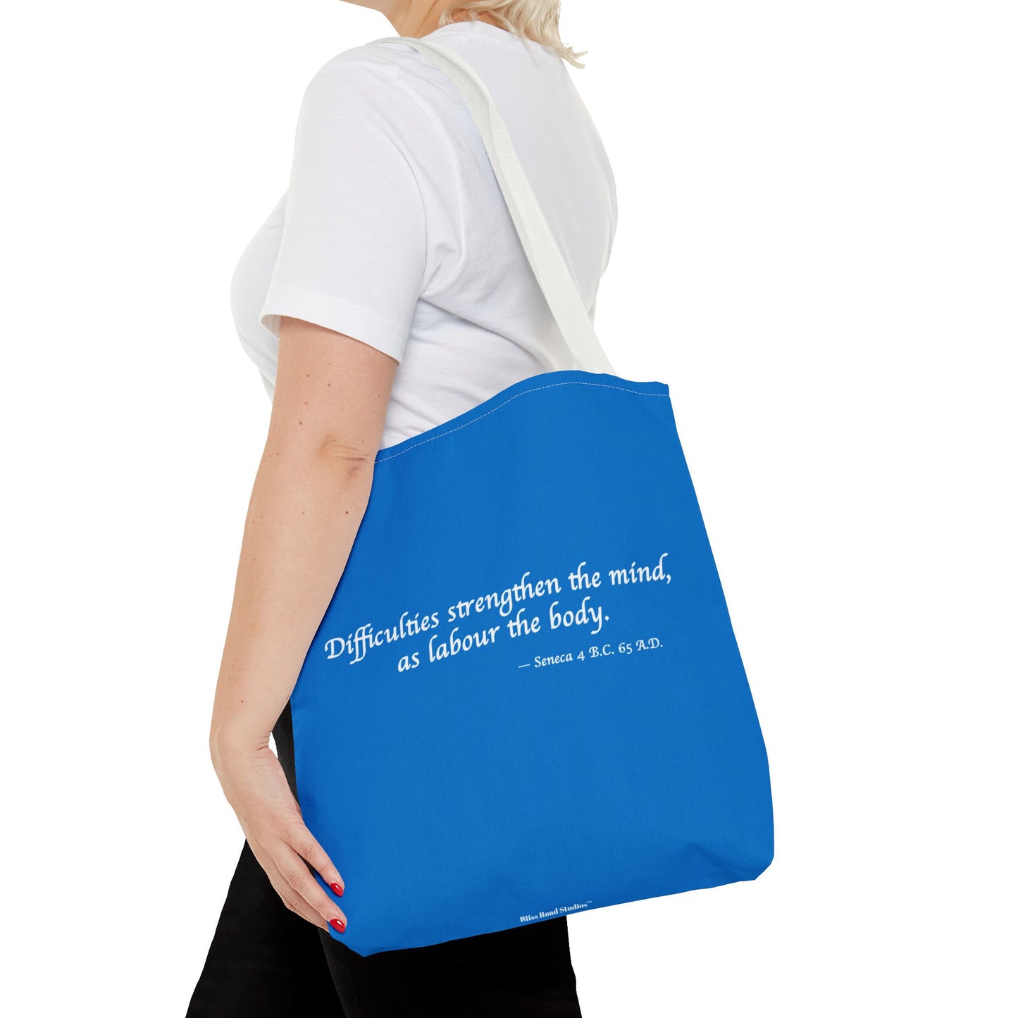 Strength Through Challenges Tote Bag - Carry Wisdom - Embrace Strength! Available in 3 sizes.