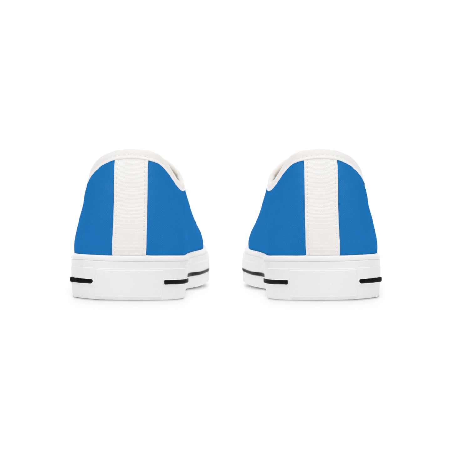 Paradise Blue Ladies' Two-Tone Low Top Sneakers - Ride the Wave – Where Ocean Calm Meets Turquoise Charm!