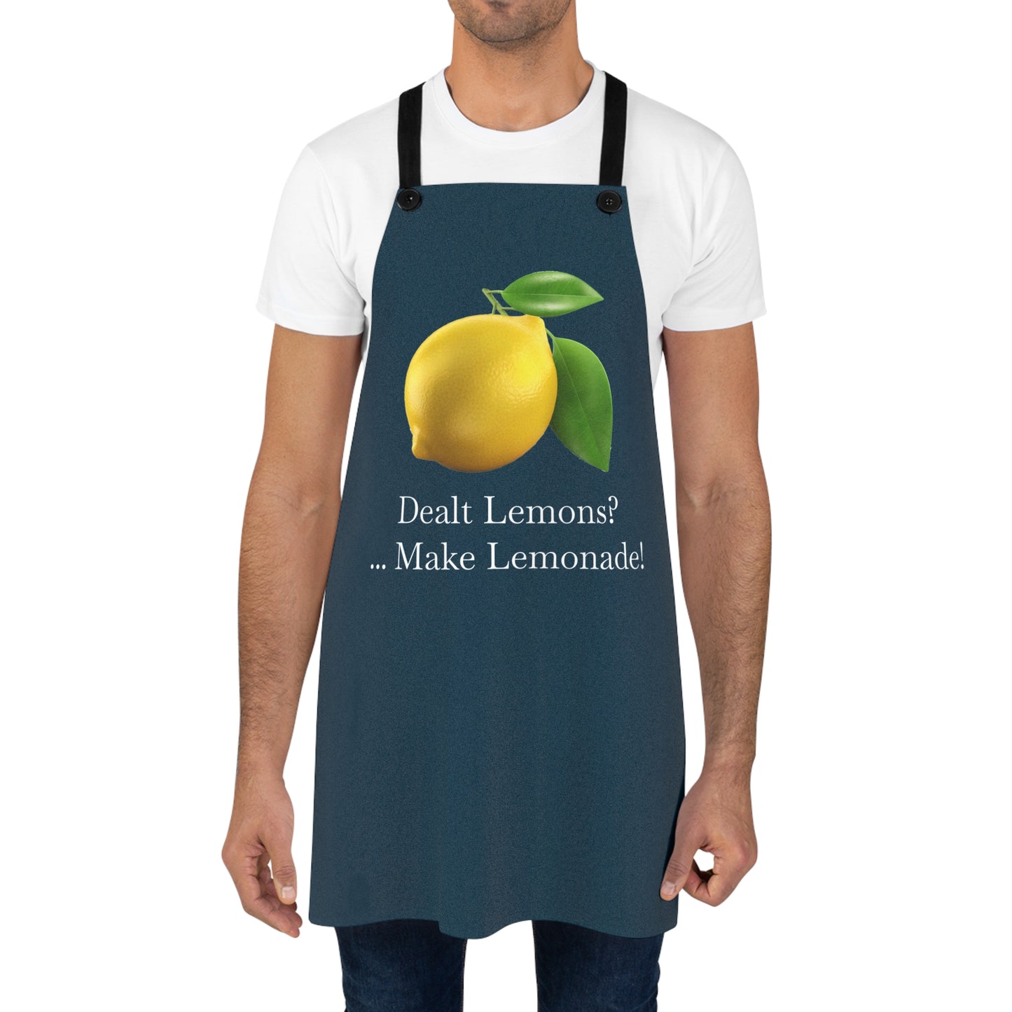 Dealt Lemons? ...Make Lemonade! Adult Apron - Embrace a Zest for Life and Cooking with our Dealt Lemons Make Lemonade Apron!