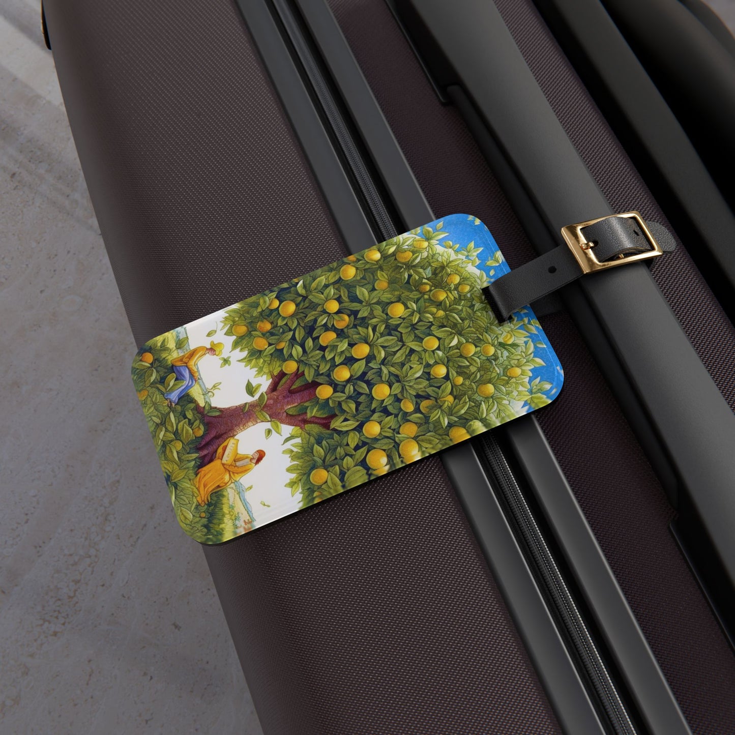 Lovely Lemon Tree Acrylic Luggage Tag - Brighten Your Travels with the Whimsical Charm of the Lovely Lemon Tree Acrylic Luggage Tag!