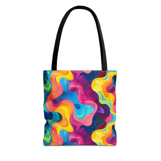 Wavelength Wonder Tote Bag - Carry Your Tote in a Symphony of Color. Available in 3 sizes.