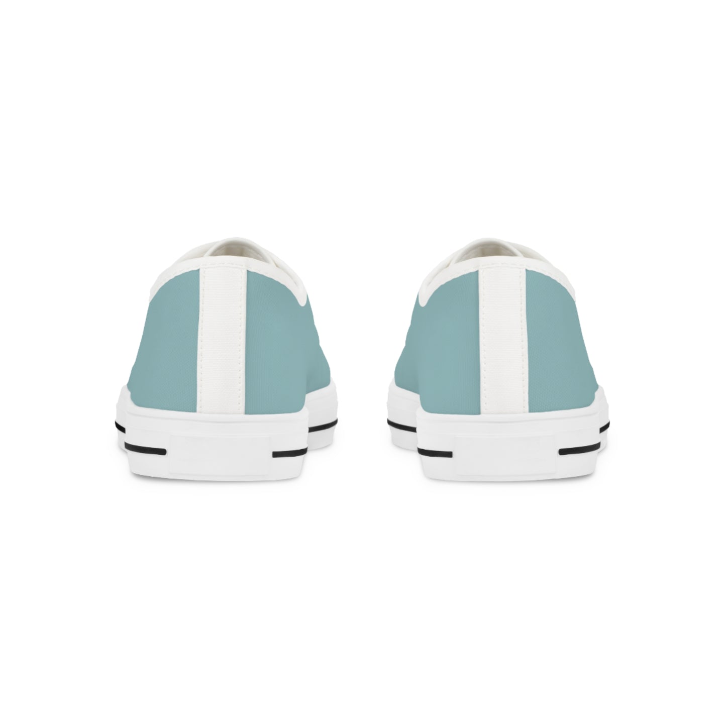 Glacial Ocean Men's Two-Tone Low Top Sneakers - Step into the Arctic - Where Glacial Cool Meets Oceanic Depth!