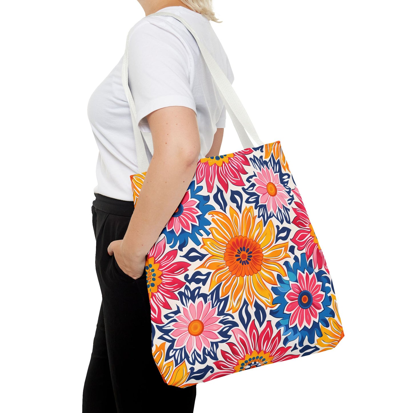 Sunsplash Petals Tote Bag - Radiate Sunshine and Style Wherever You Go! Available in 3 sizes.