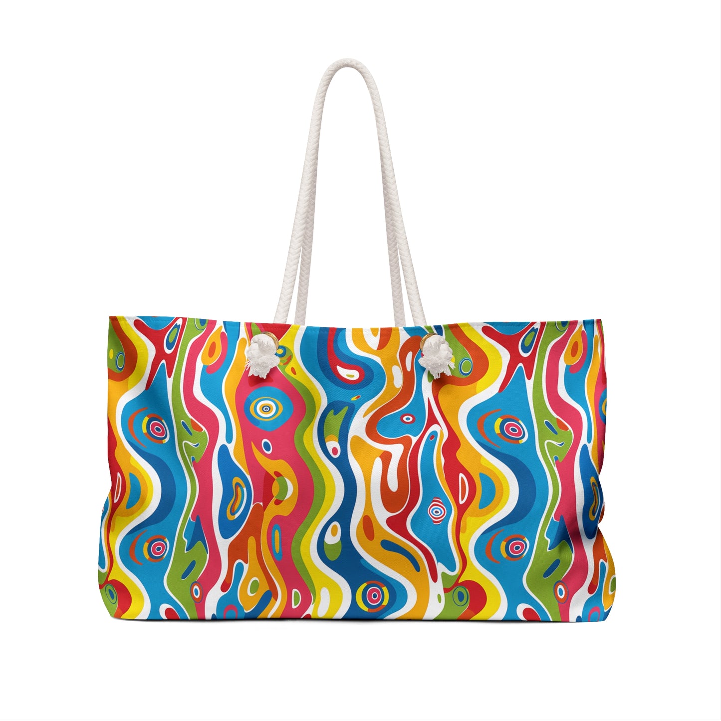 Melting Mirage Weekender Bag - Flow with the Colors - Where Surreal Art Meets Your Next Adventure!