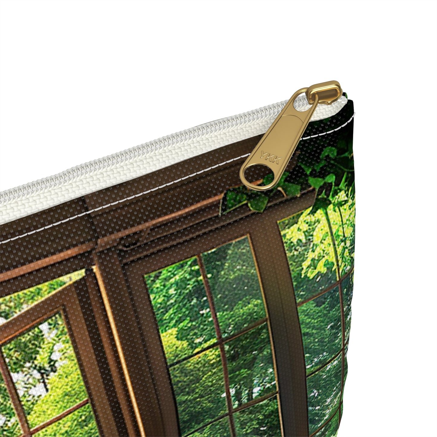Garden View Retreat Accessory Pouch - Step into Natural Serenity - Wherever You Go! Available in 2 sizes.