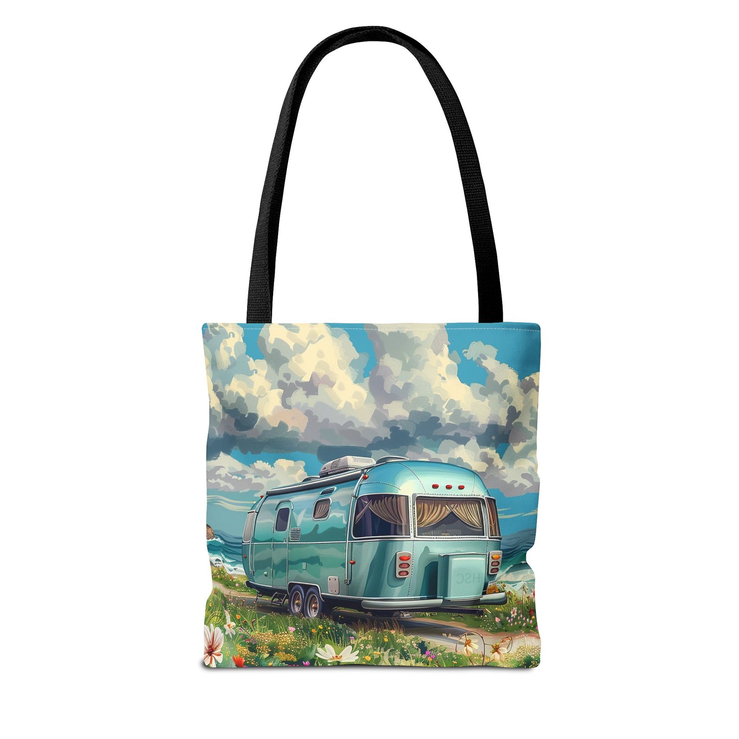 Retro Bliss Adventure Tote Bag - Adventure Awaits, Vintage Style! Available in 3 sizes.