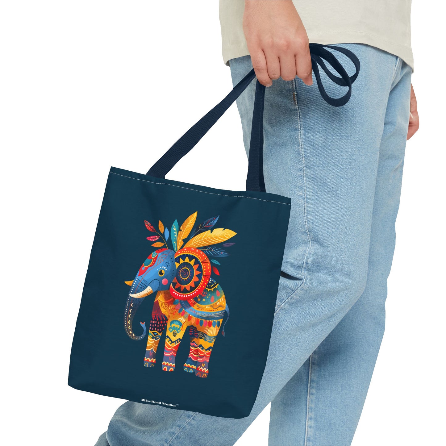 Ethnic Elephant Tote Bag - Carry the Spirit of the African Savanna with the Ethnic Elephant Tote! Available in 3 sizes.
