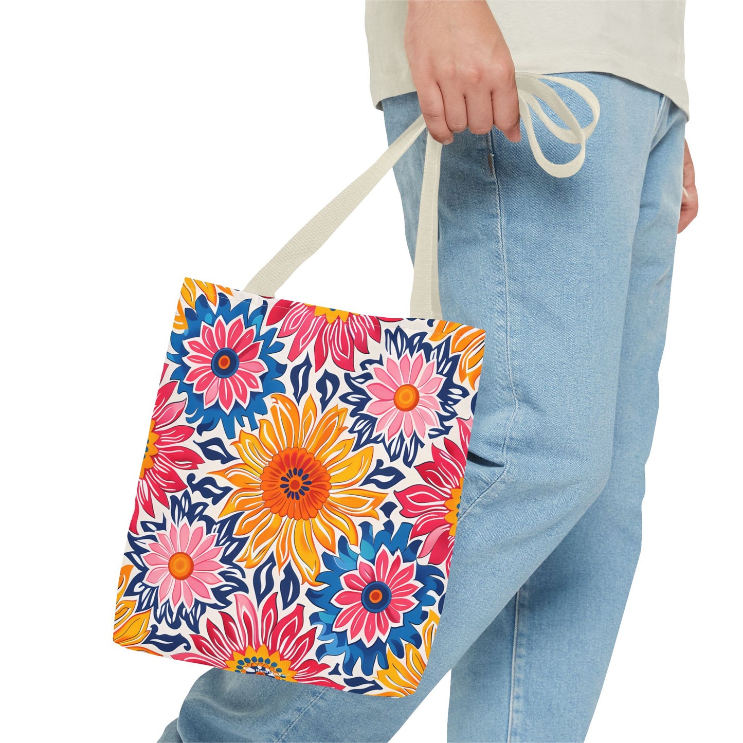 Sunsplash Petals Tote Bag - Radiate Sunshine and Style Wherever You Go! Available in 3 sizes.