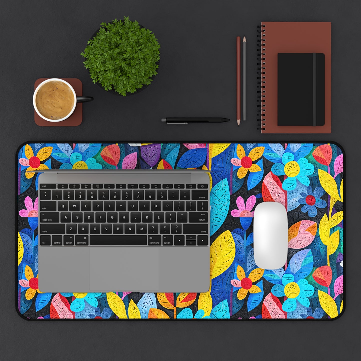 Rhapsody in Bloom Desk Mat (Desk Pad) - Add a Touch of Bloom and Comfort to Your Workspace! Available in 3 sizes.