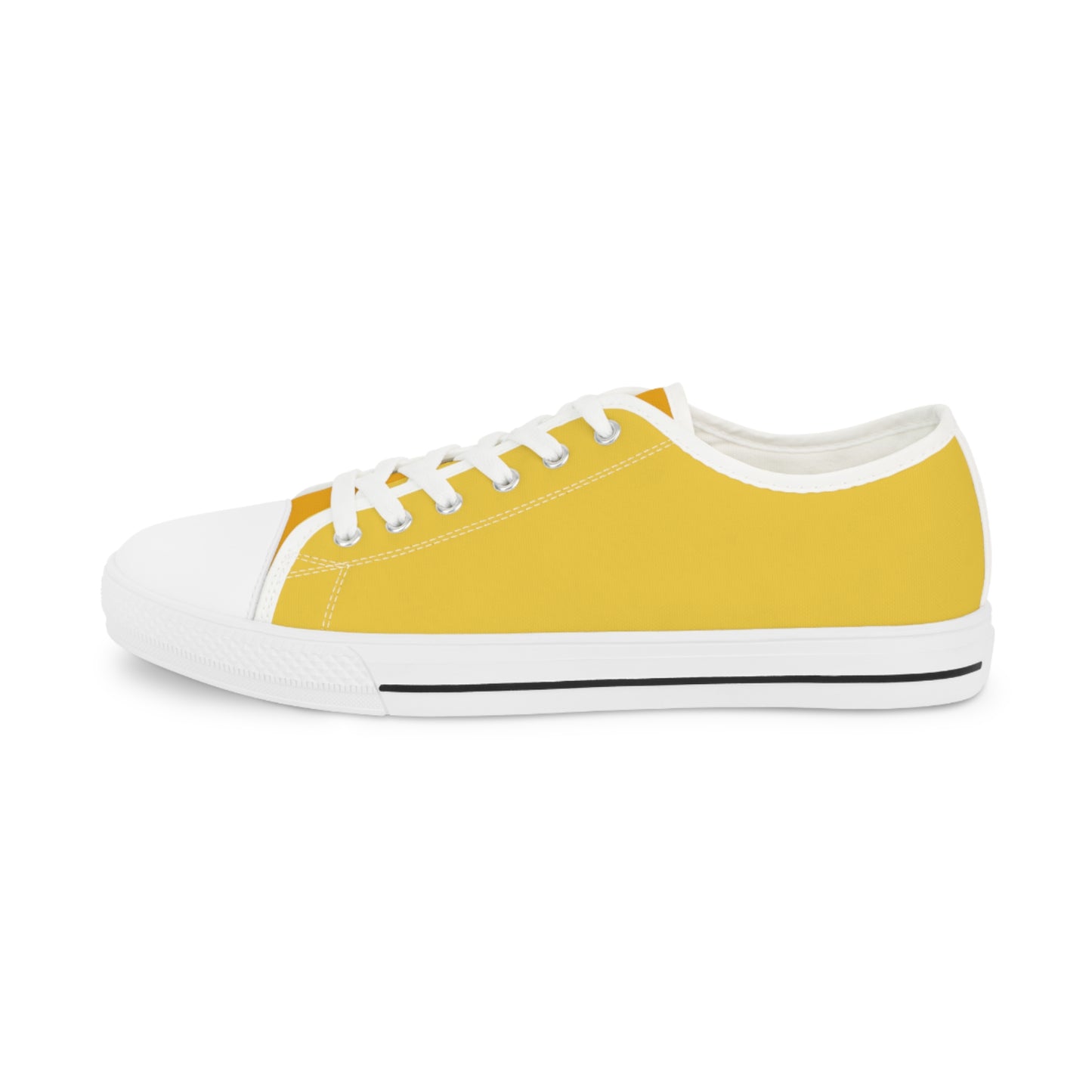 Daffodil Men's Two-Tone Low Top Sneakers - Brighten Every Step – Where Happiness Meets Bold Style!