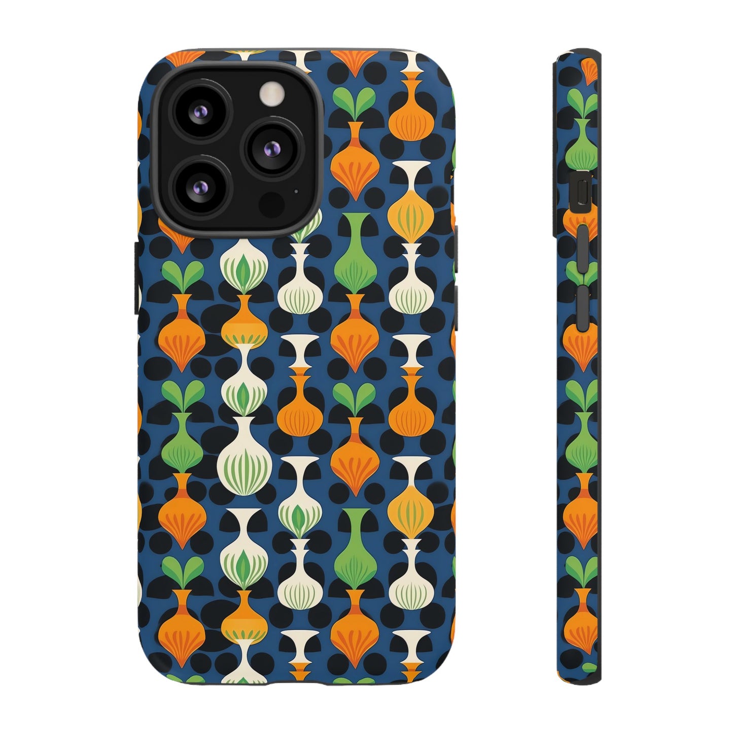 Mod Floating Vases Tough Phone Case for Apple iPhone, Samsung Galaxy, and Google Pixel.
