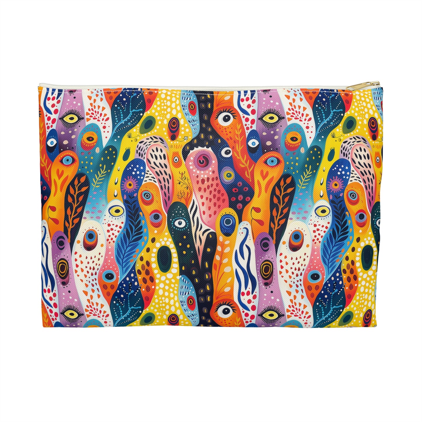 Whimsical Wavy Wonders Accessory Pouch - Let Your Style Take a Wavy Turn! Available in 2 sizes.