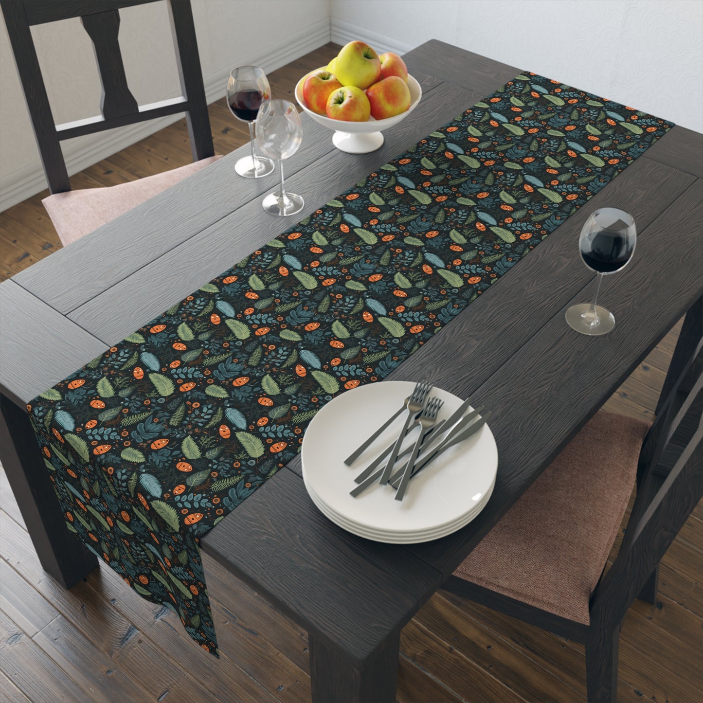 Mysterious Ferns Table Runner - Step into a World of Enchantment with Mysterious Ferns! Available in 2 sizes.