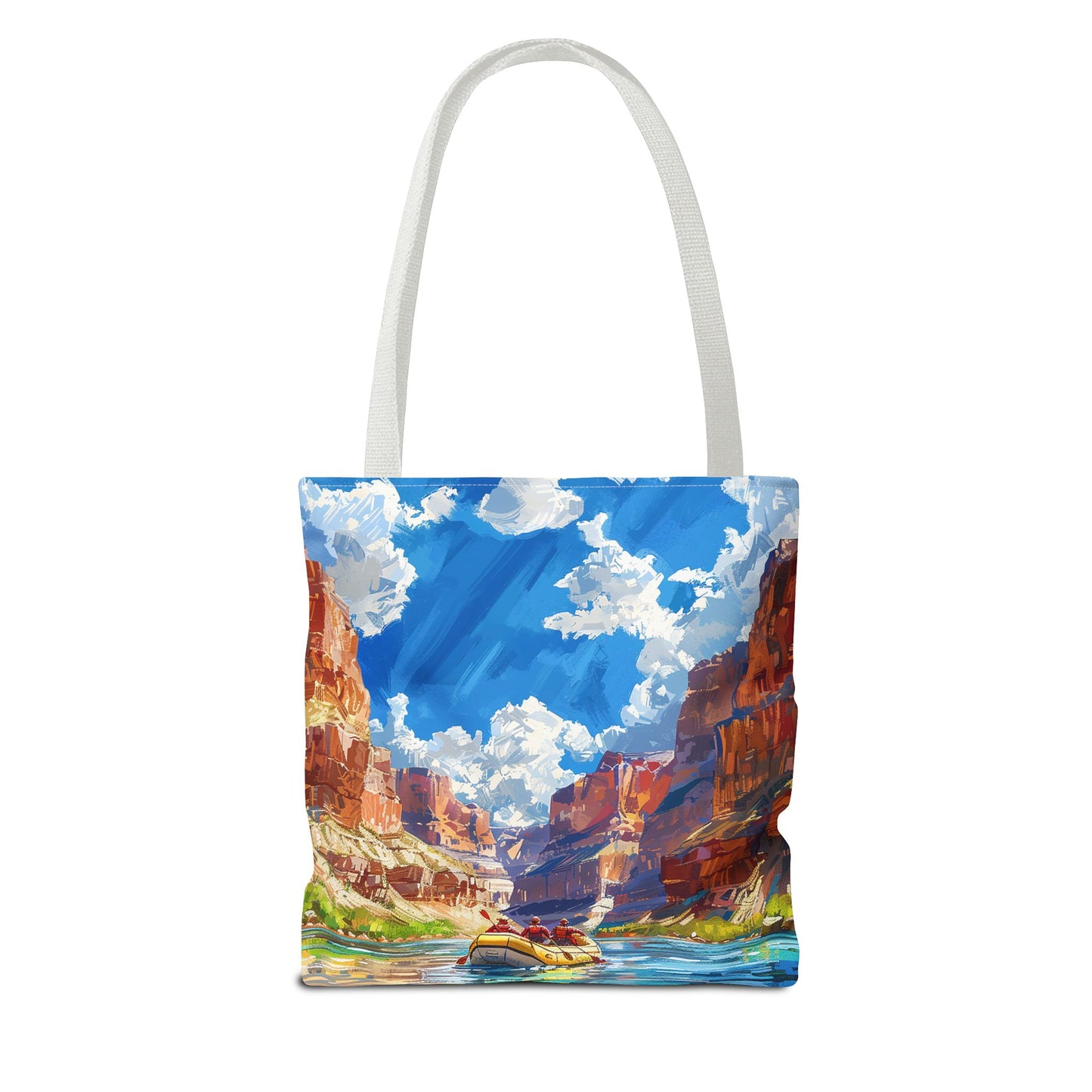 Colorado River Rafting Tote Bag - Ride the Rapids Through the Grand Canyon - Carry the Adventure! Available in 3 sizes.