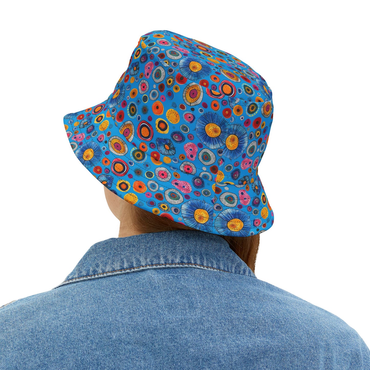Primordial Sea Life Bucket Hat - Dive into Style with Our Aquatic Amoeba-Inspired Hat Design! Available in 2 sizes.