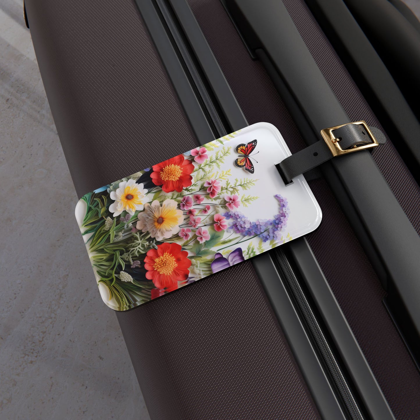 Serene Sunlit Meadow Acrylic Luggage Tag - Carry the Beauty of Nature with the Serene Sunlit Meadow Acrylic Luggage Tag!
