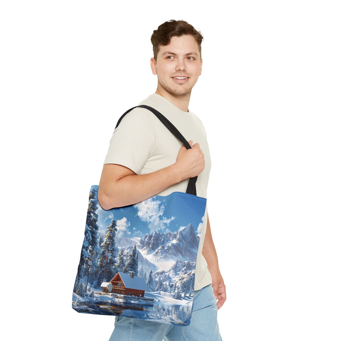 Winter Wonderland Retreat Tote Bag - Embrace Winter's Serenity with this Tote! - Available in 3 sizes.