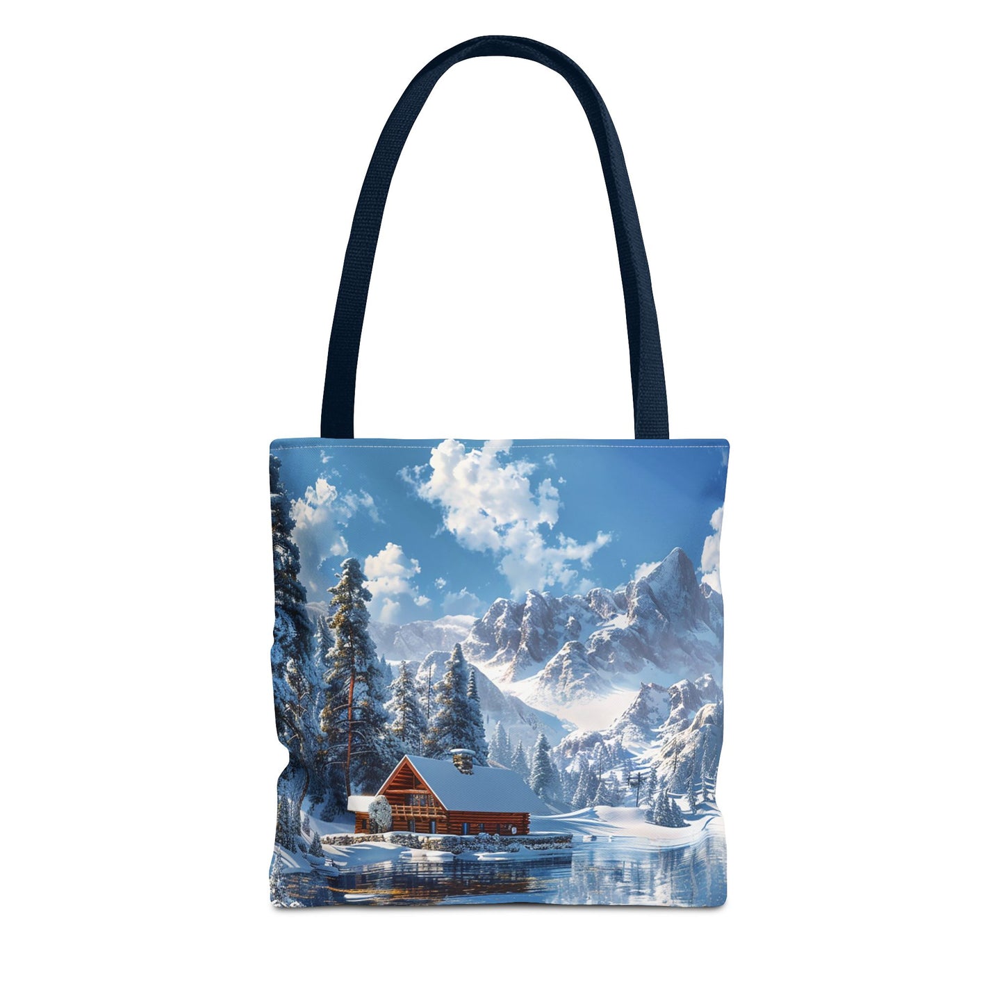 Winter Wonderland Retreat Tote Bag - Embrace Winter's Serenity with this Tote! - Available in 3 sizes.