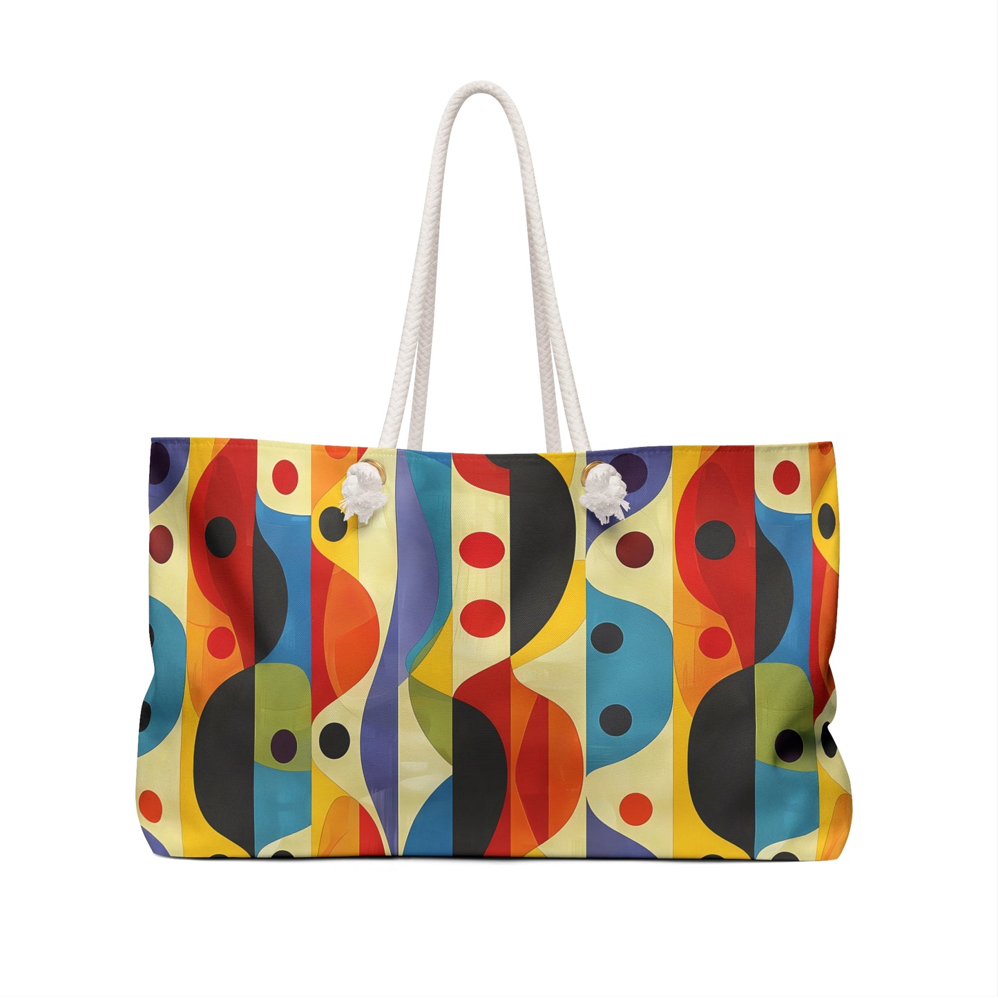 Linear Color Mesa Weekender Bag - Travel with a Pop of Color - Where Linear Patterns Meet Bold Style!